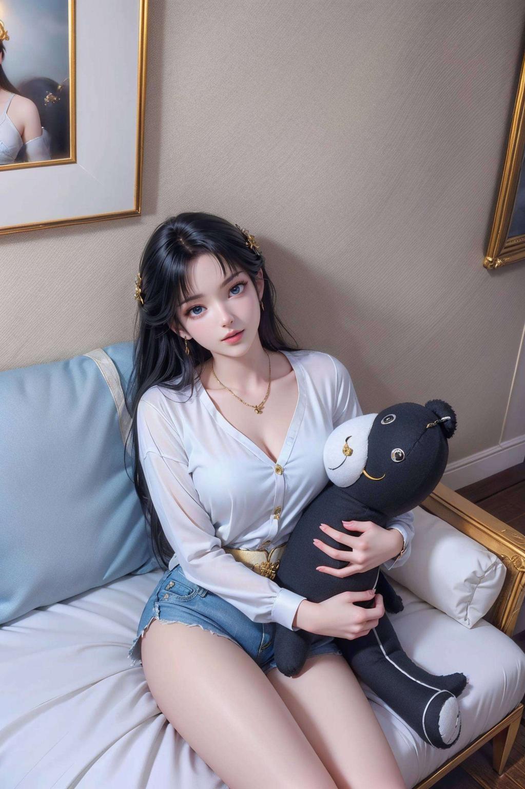 这对美少女的壁纸对眼睛友好