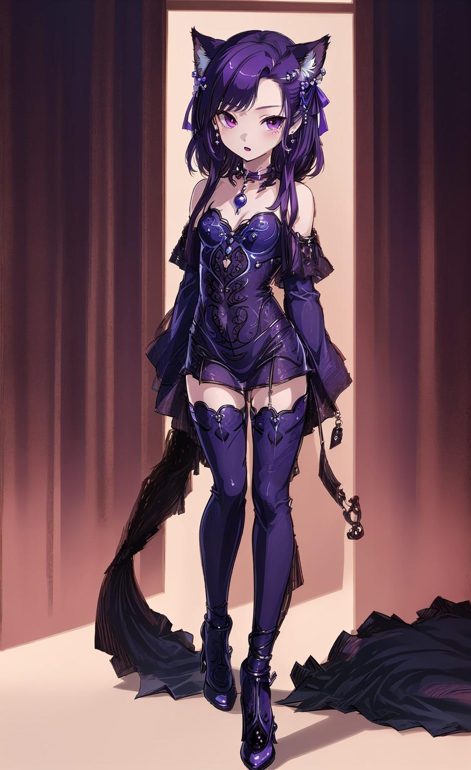 让你的iPad桌面瞬间变身！看这细腻的线条今天给大家带来一组超酷的4K潮女妖手机壁纸