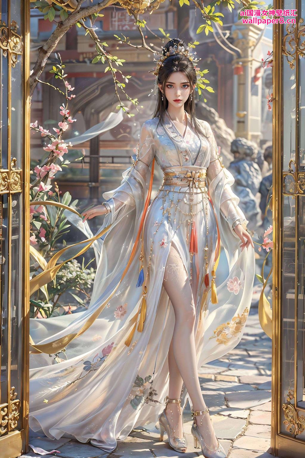 大家好清雪与白兔共舞