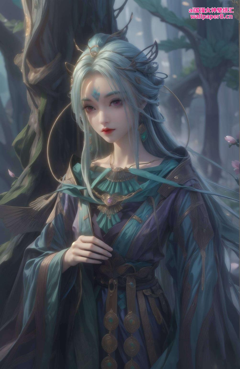 各位！今天给大家带来一款紫色壁纸护眼又美观！这款国漫风满满的电脑桌面壁纸