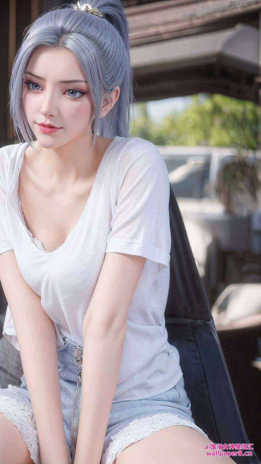 韩甜甜左手指月点亮你的锁屏