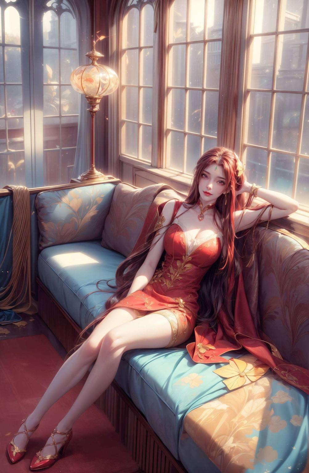 iPhone上的二次元美图红凰翩翩舞
