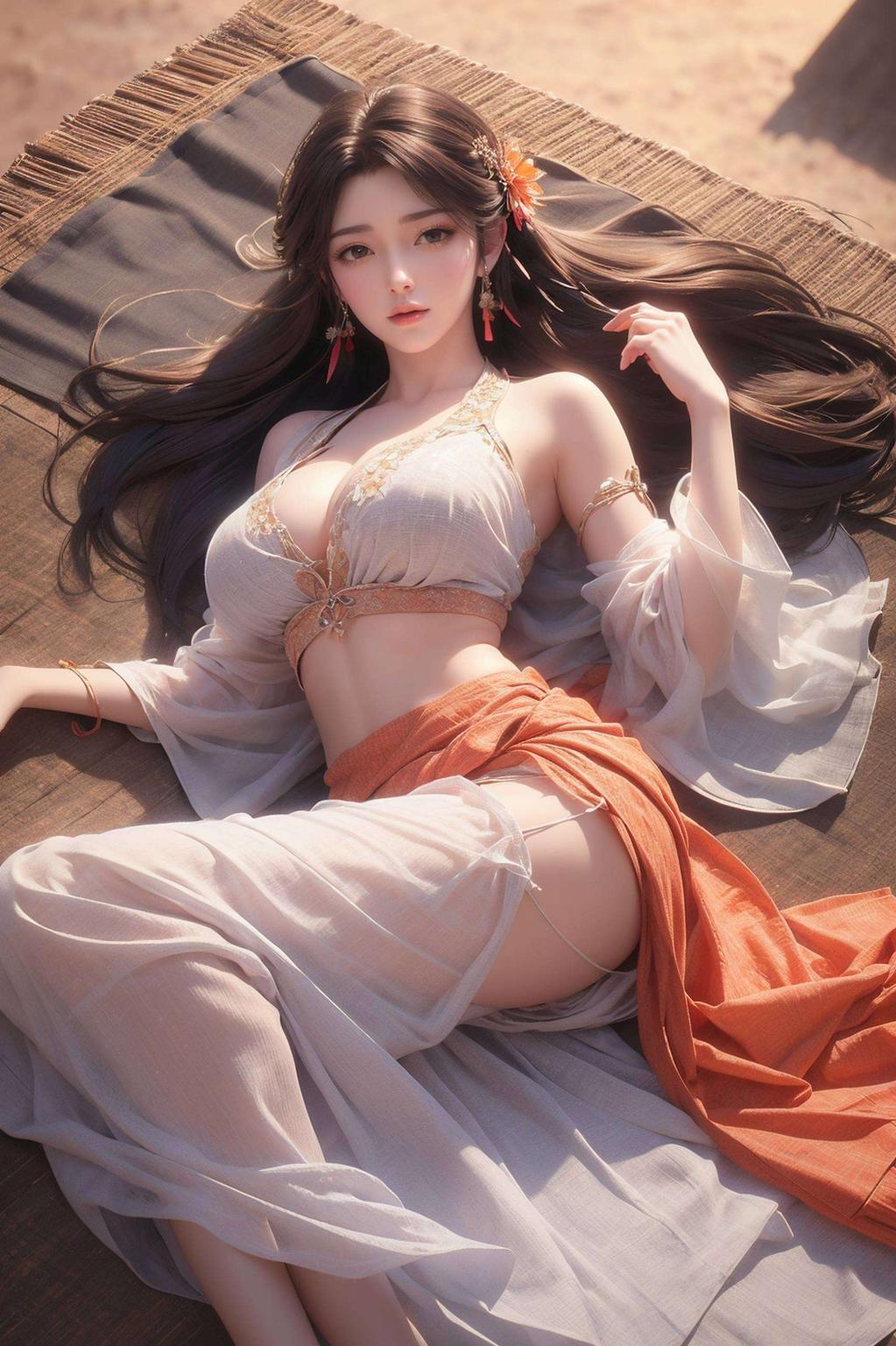 主角是我们美美的火桑女火灵儿！壁纸细腻精致火灵儿的灵动眼神和飘逸衣袂