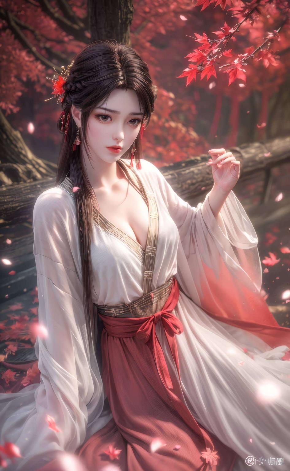 火灵儿古风婚纱超还原像素壁纸