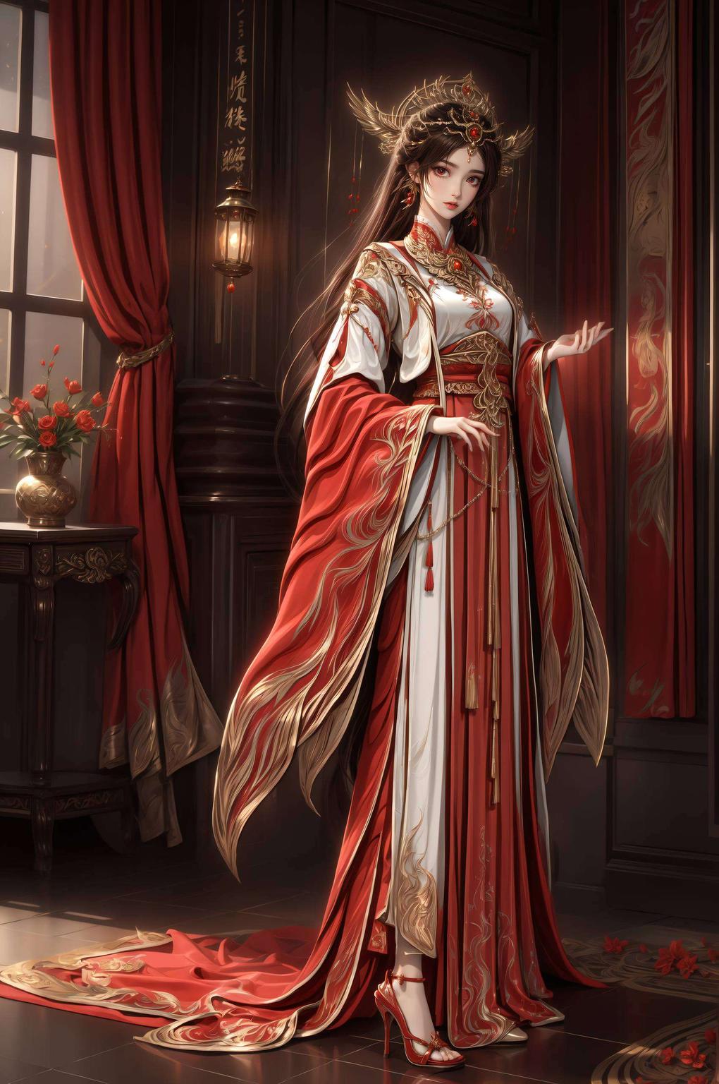 火灵儿与石昊共舞超清晰壁纸美爆屏！梦幻光影交织