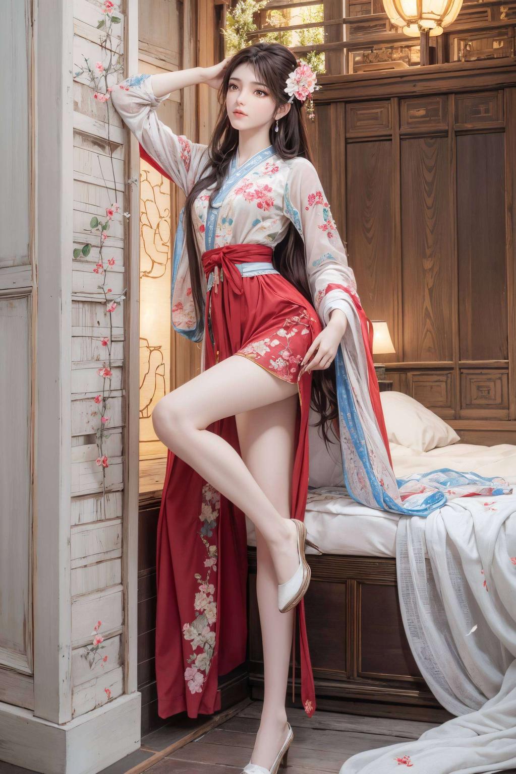 浪漫氛围满溢荒与火灵儿在火桑树下相拥