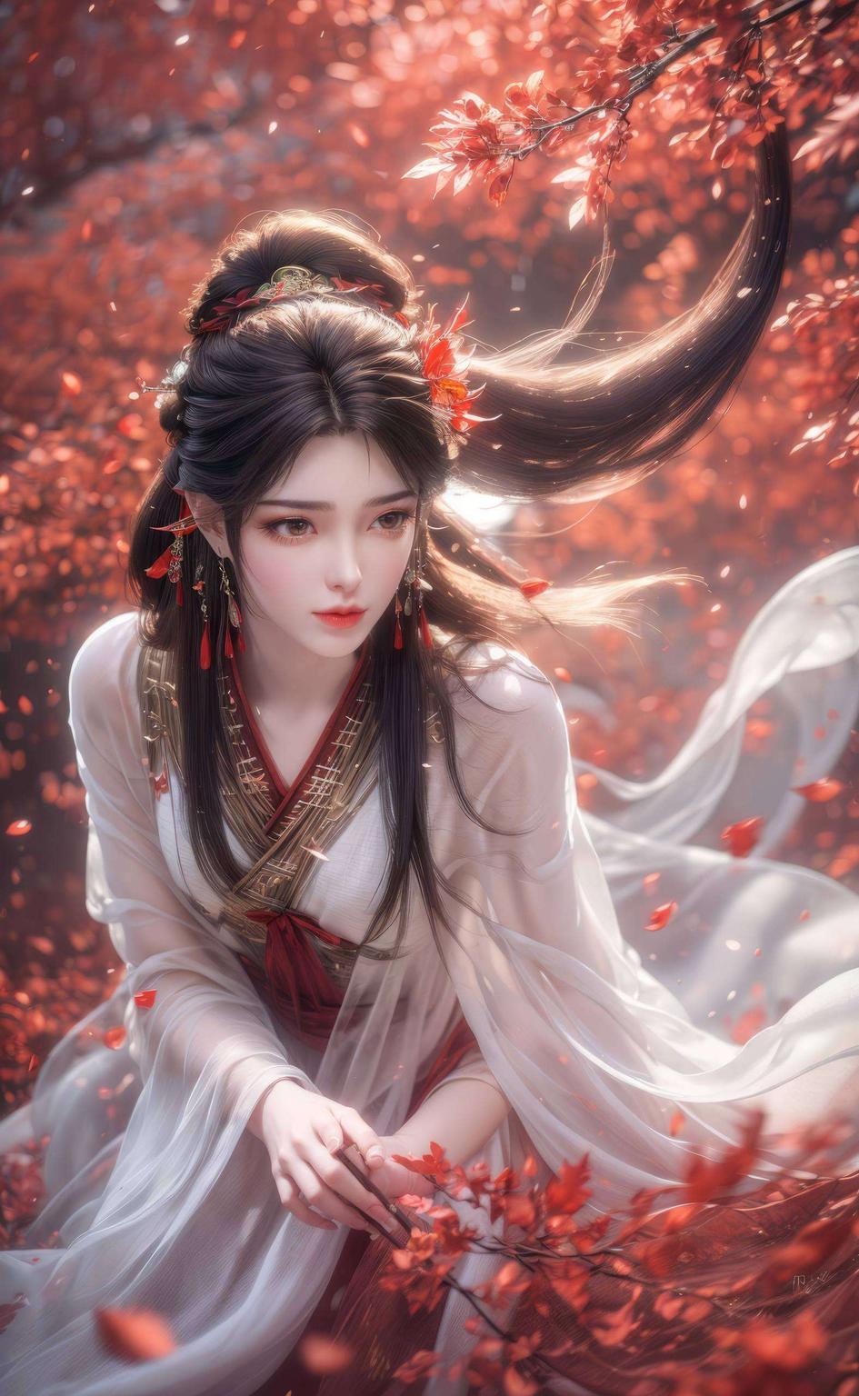 护眼色彩火灵儿身着红色比基尼