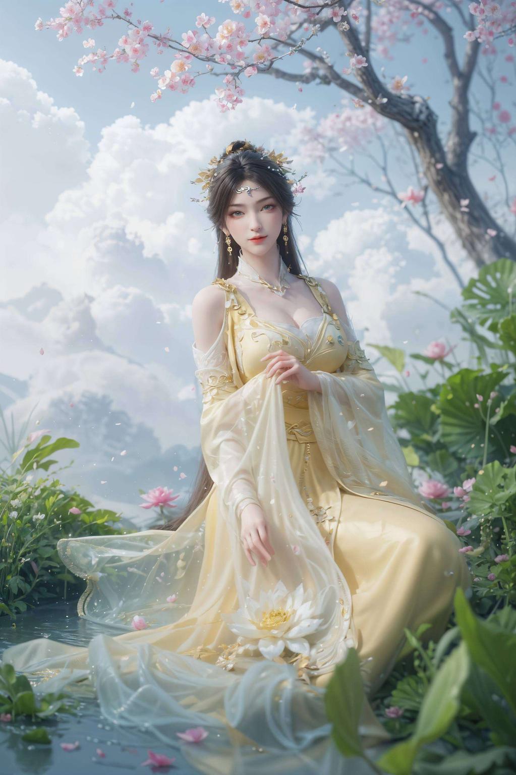 为你的手机增添一抹温柔诛仙风情粉色花海环绕