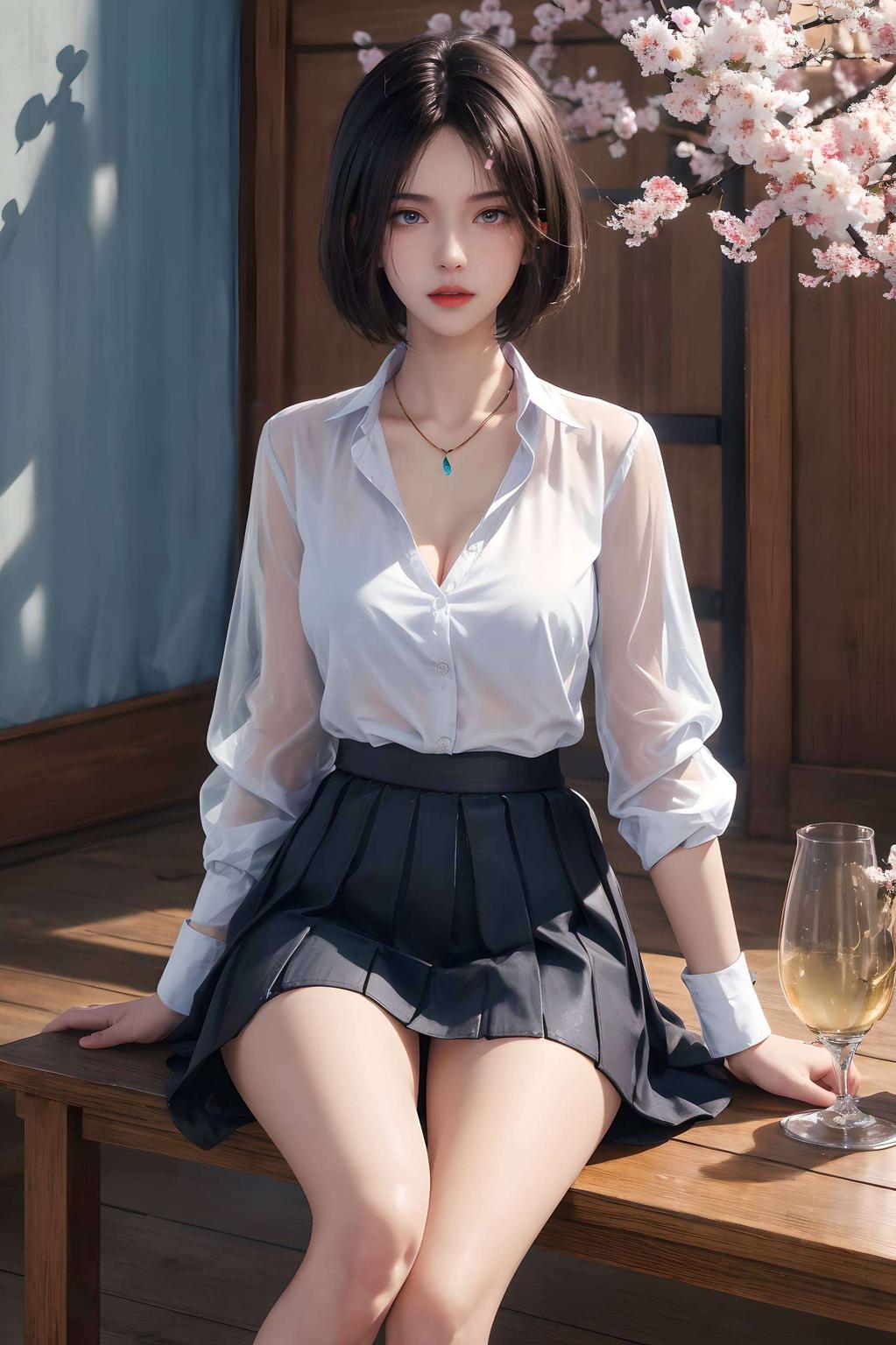 姬如雪翩翩起舞雪白肌肤