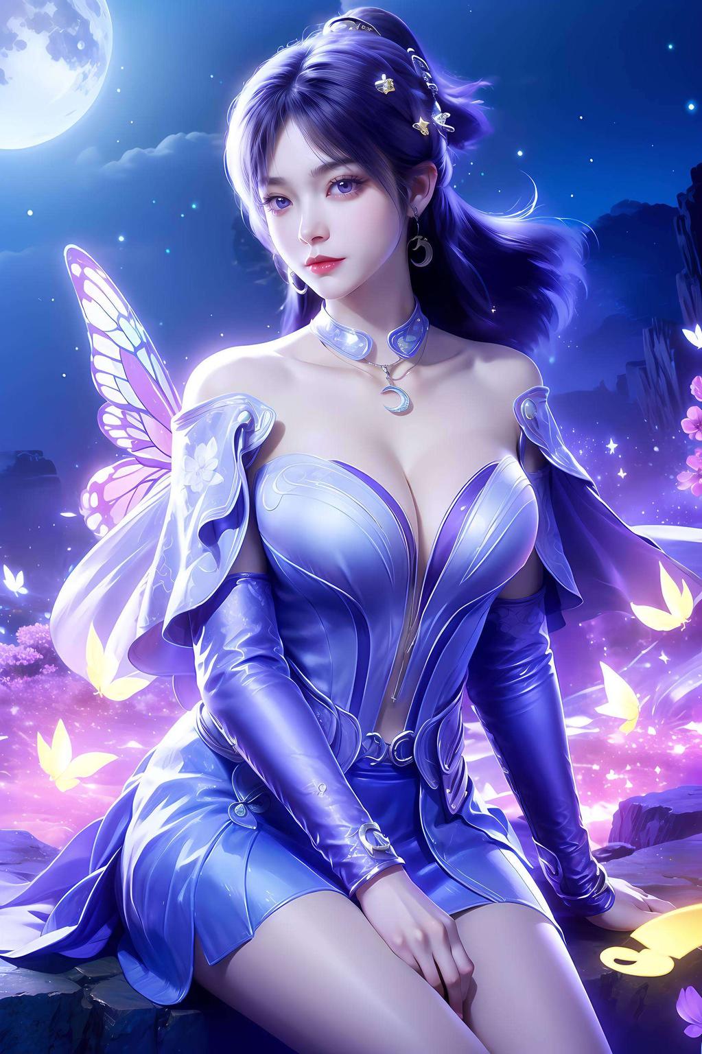 锁屏和桌面一样惊艳姬紫月的美图壁纸