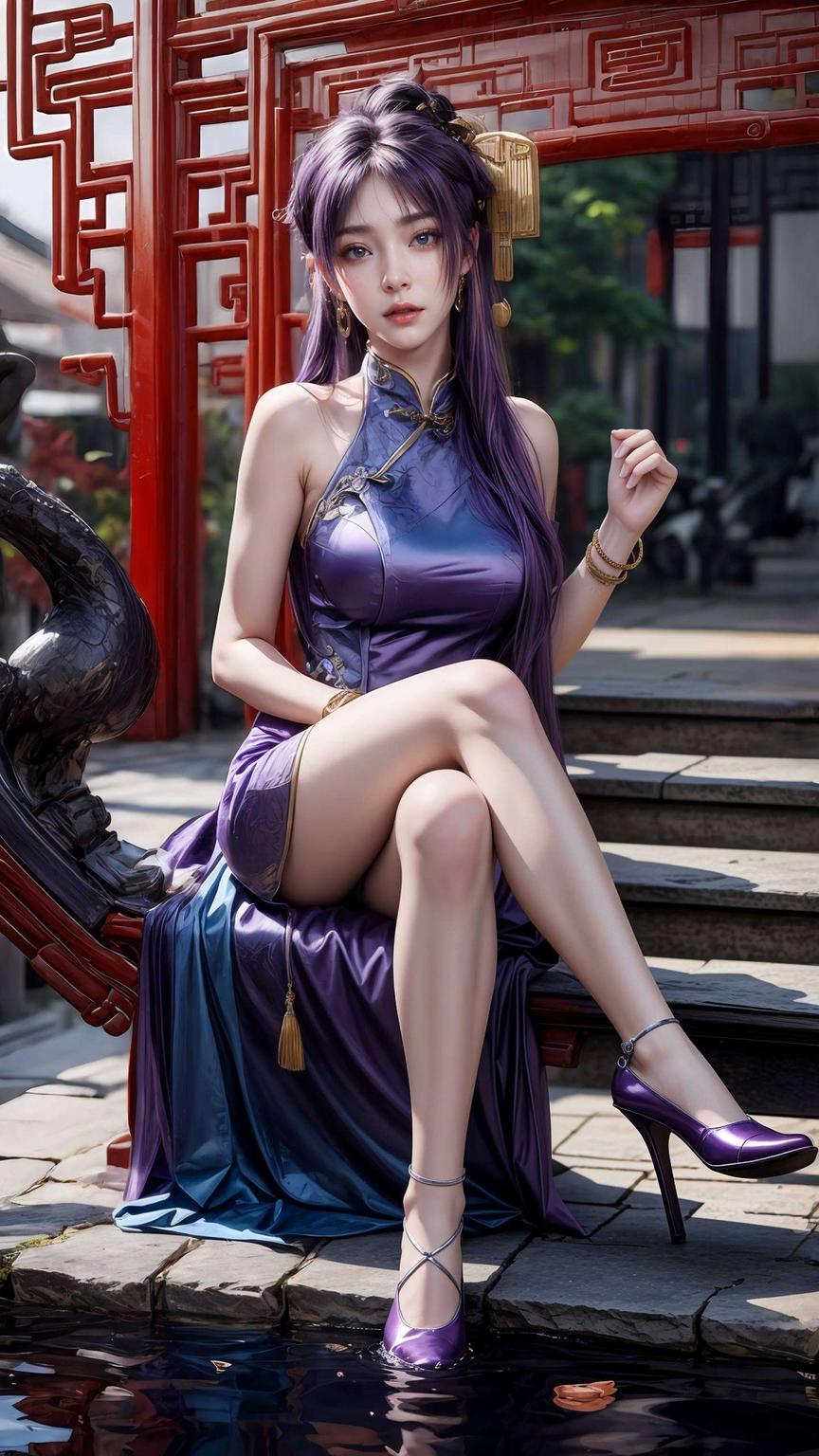 姬紫月原图壁纸电脑桌面新装