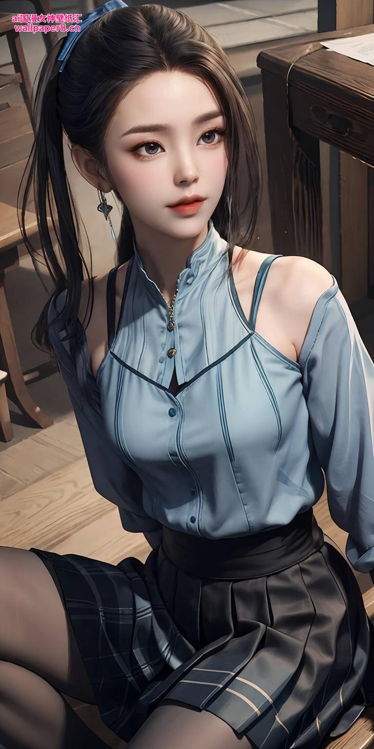 带来视觉盛宴！蓝灵娥优雅飘逸AI绘画壁纸蓝灵娥美爆了！这款壁纸以细腻笔触描绘