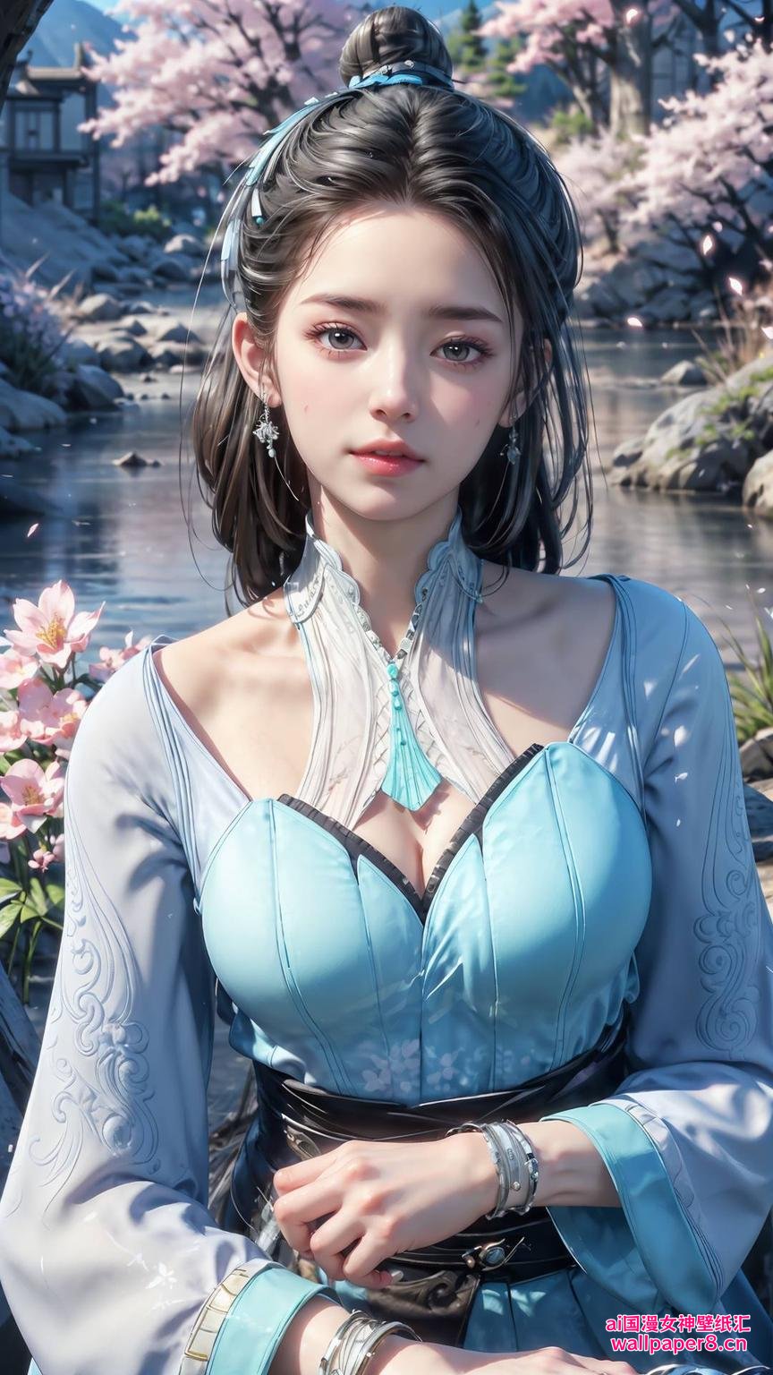 伤感精细角色苹果潮图壁纸画面如诗