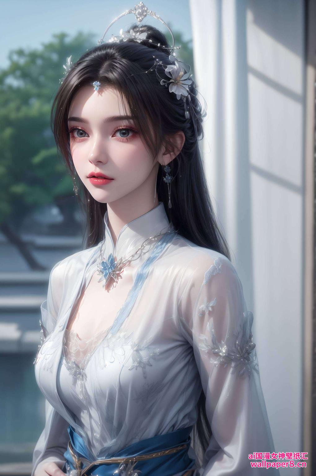 这款清新精细的iPhone桌面壁纸战斗力爆表！细腻线条描绘