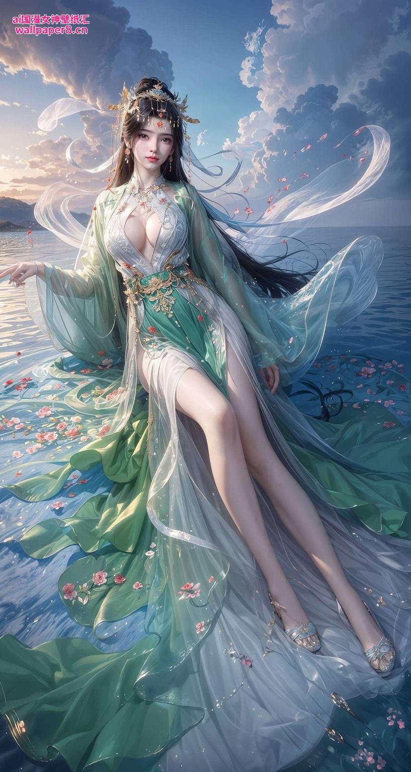 灰蓝背景中似在诉说心事