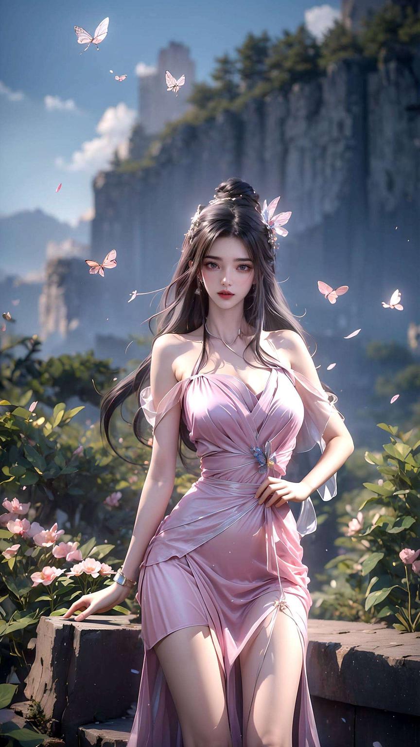 她眼神温柔如水今天给大家带来一款唯美免费壁纸秀安卓桌面！这里有一张李慕婉的国漫图片