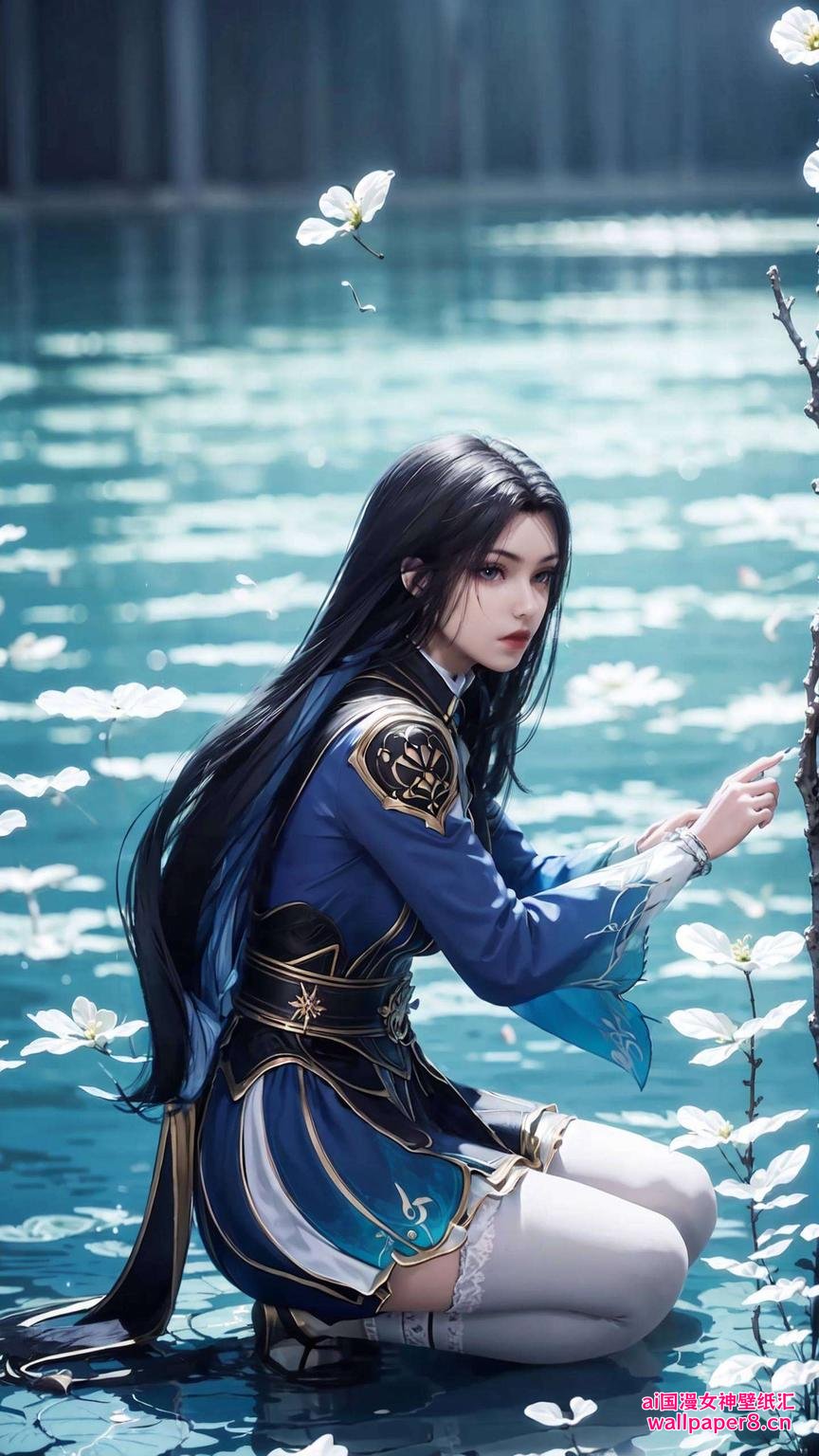 今天给大家带来一组超高清动漫壁纸淡雅的花瓣与清新的少女