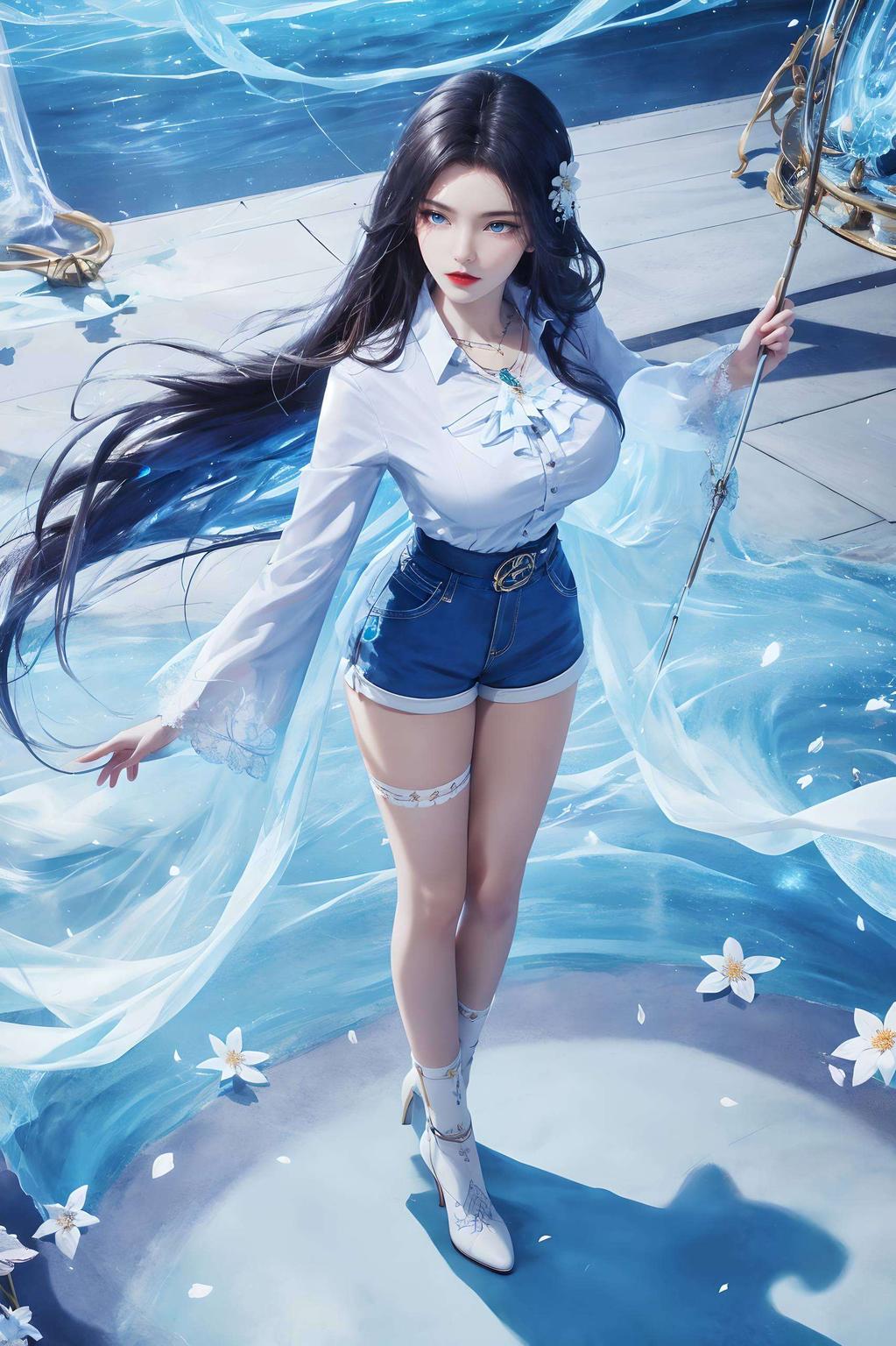 美得让人心动背景是梦幻般的星空