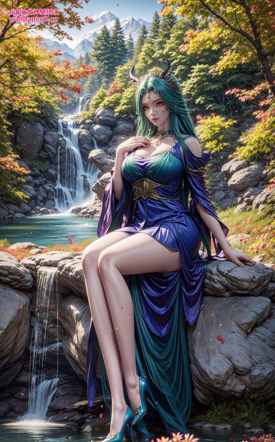 还有美艳动人的龙女这款斗破苍穹主题壁纸