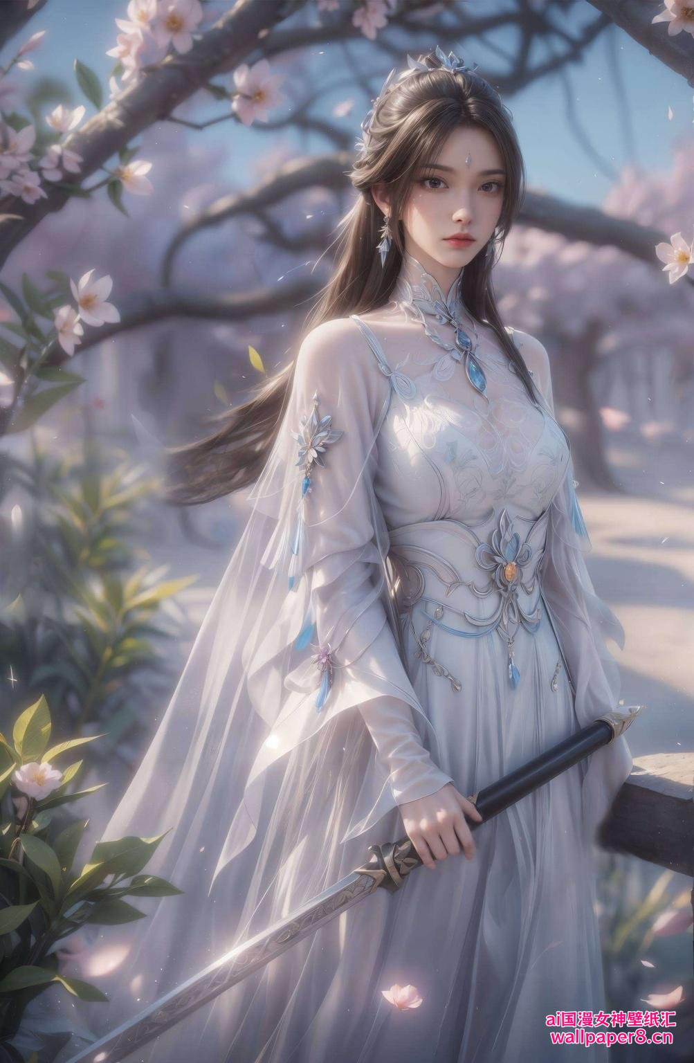 忧郁眼神温柔照亮电脑桌面