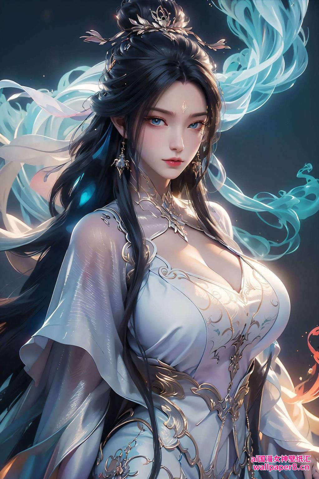 壁纸上的她仿佛随时能从屏幕中飘然而出简洁又不失个性