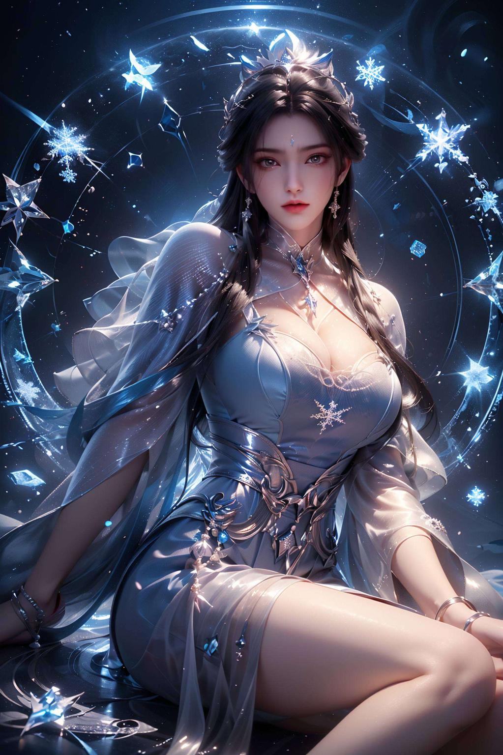 陆雪琪的美艳与壁纸的简洁相得益彰画面清新脱俗