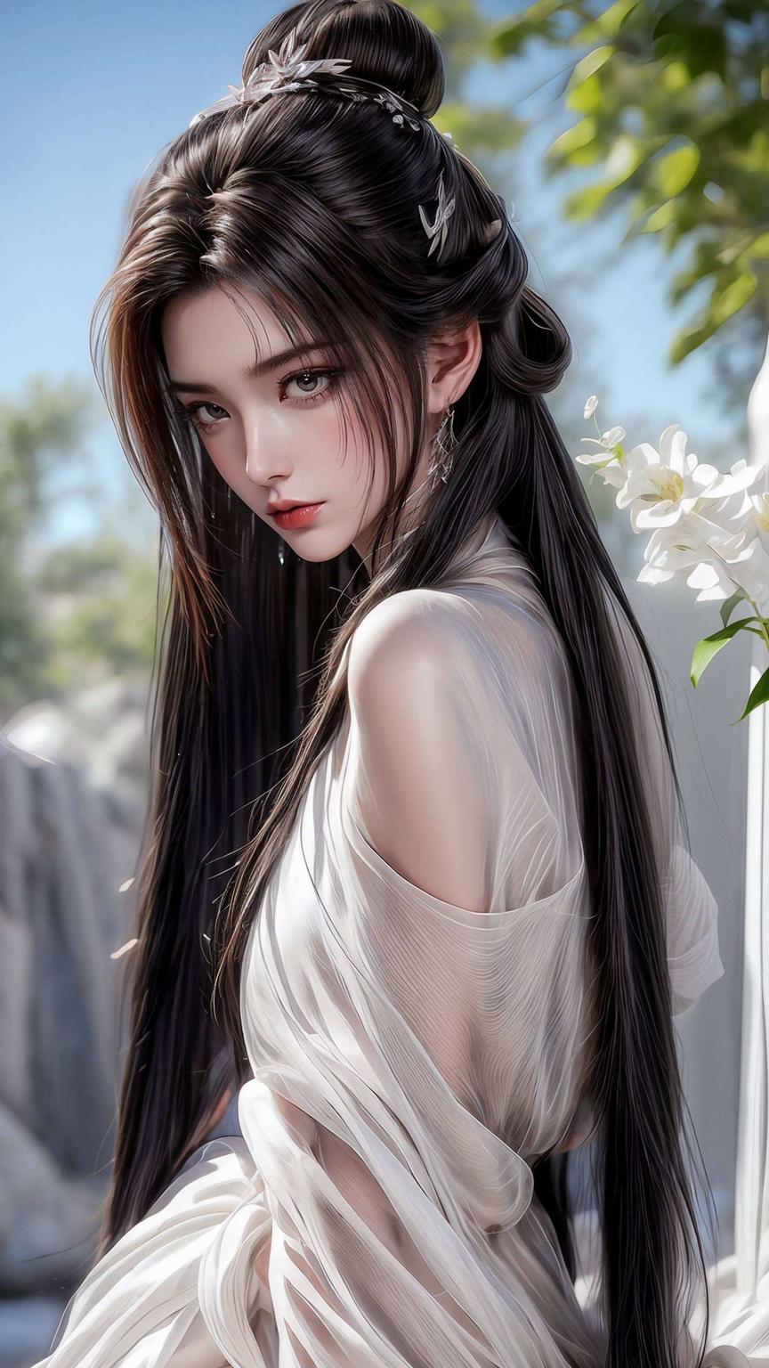 画面唯美陆雪琪清新脱俗