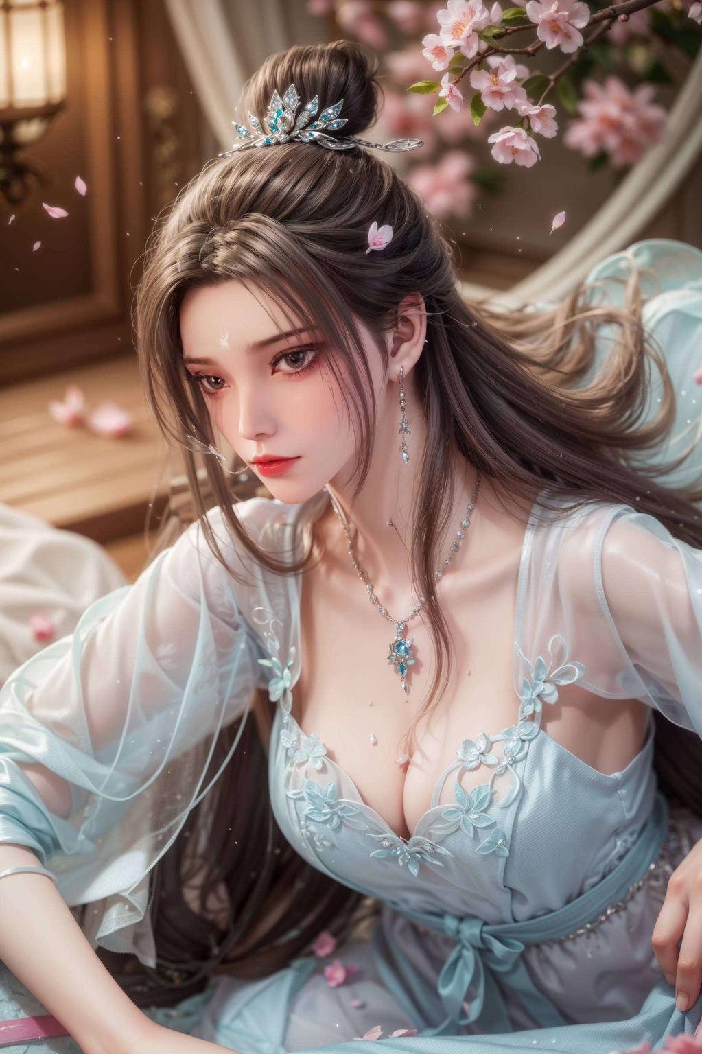 今天给大家带来一款超美的伤感风宽屏壁纸！高清横屏陆雪琪的美照