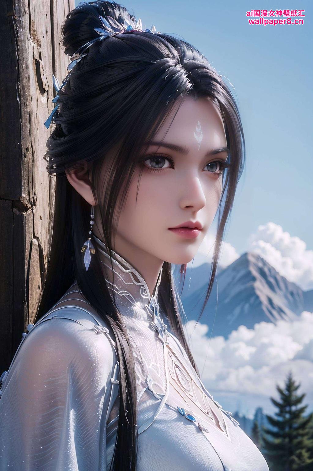 她犹如仙子降临眼神坚定