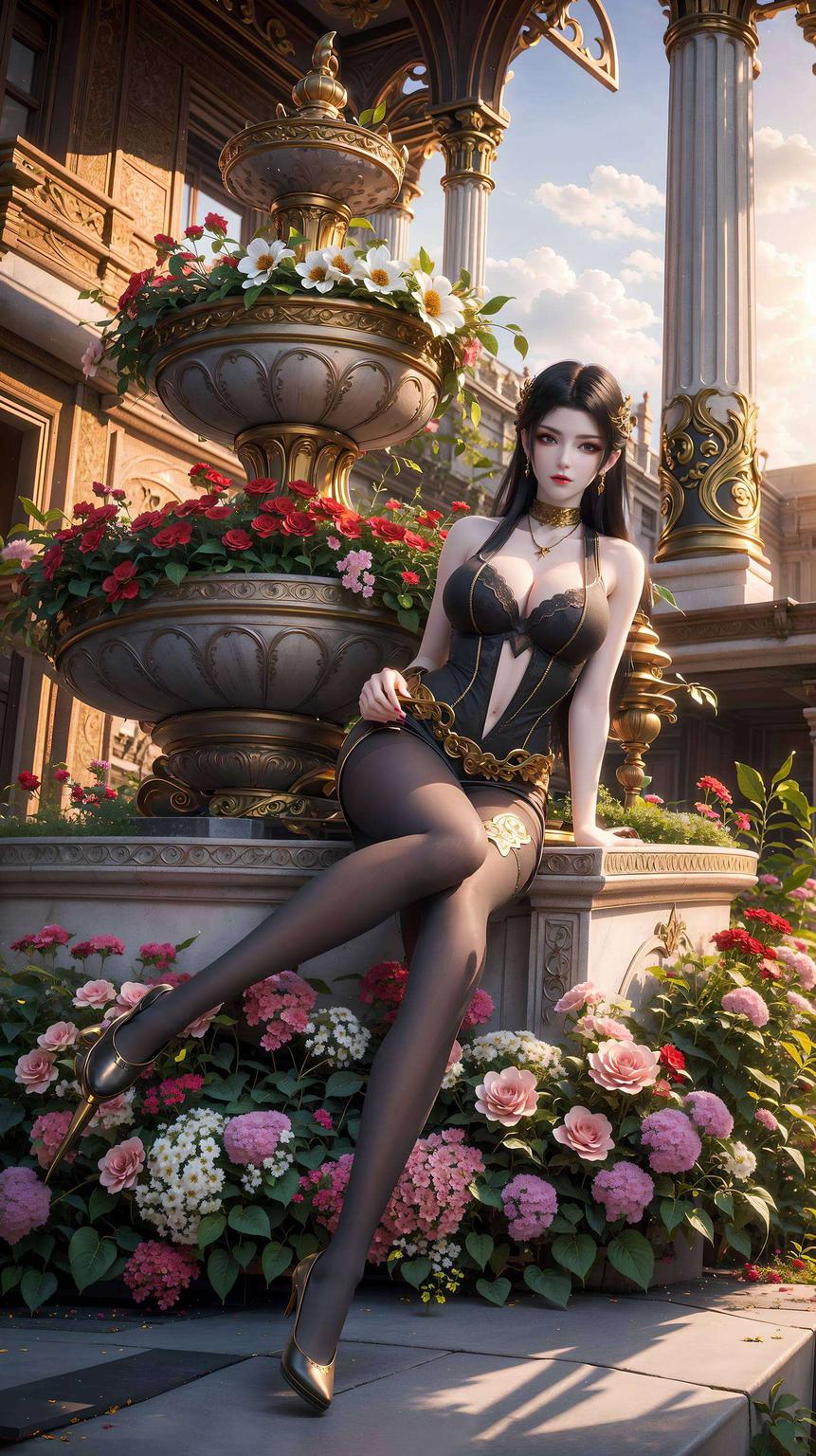 这幅美杜莎动漫版壁纸美的凝视