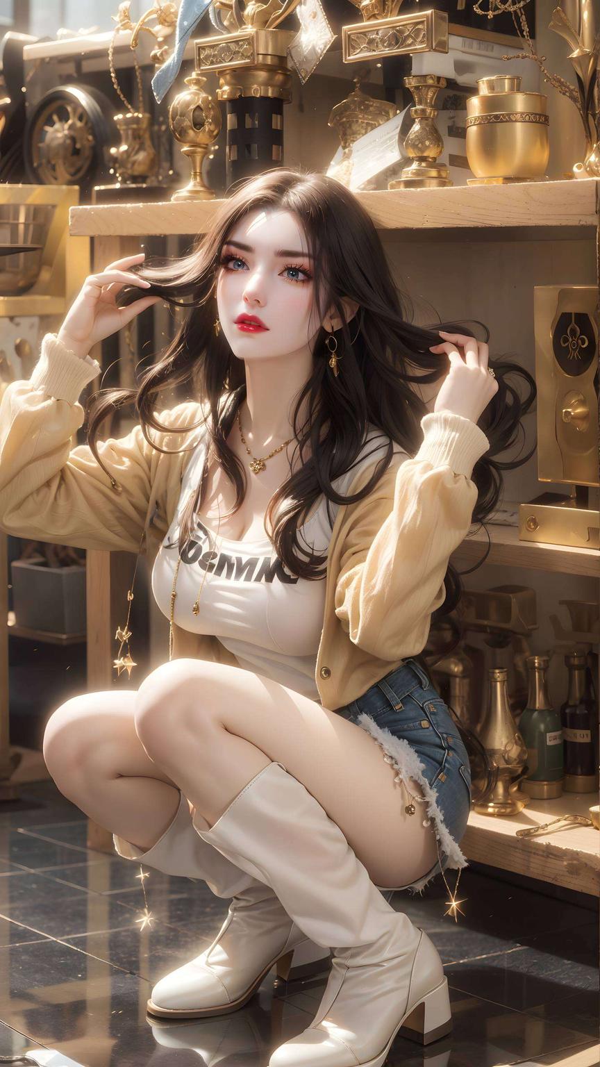 斗破苍穹里的美杜莎手绘质感