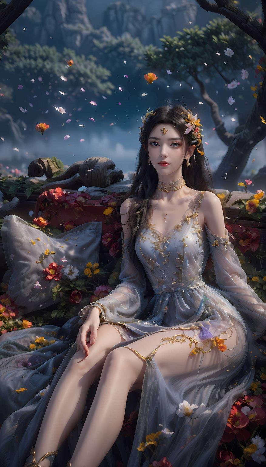 完美诠释了冷艳与神秘的结合！