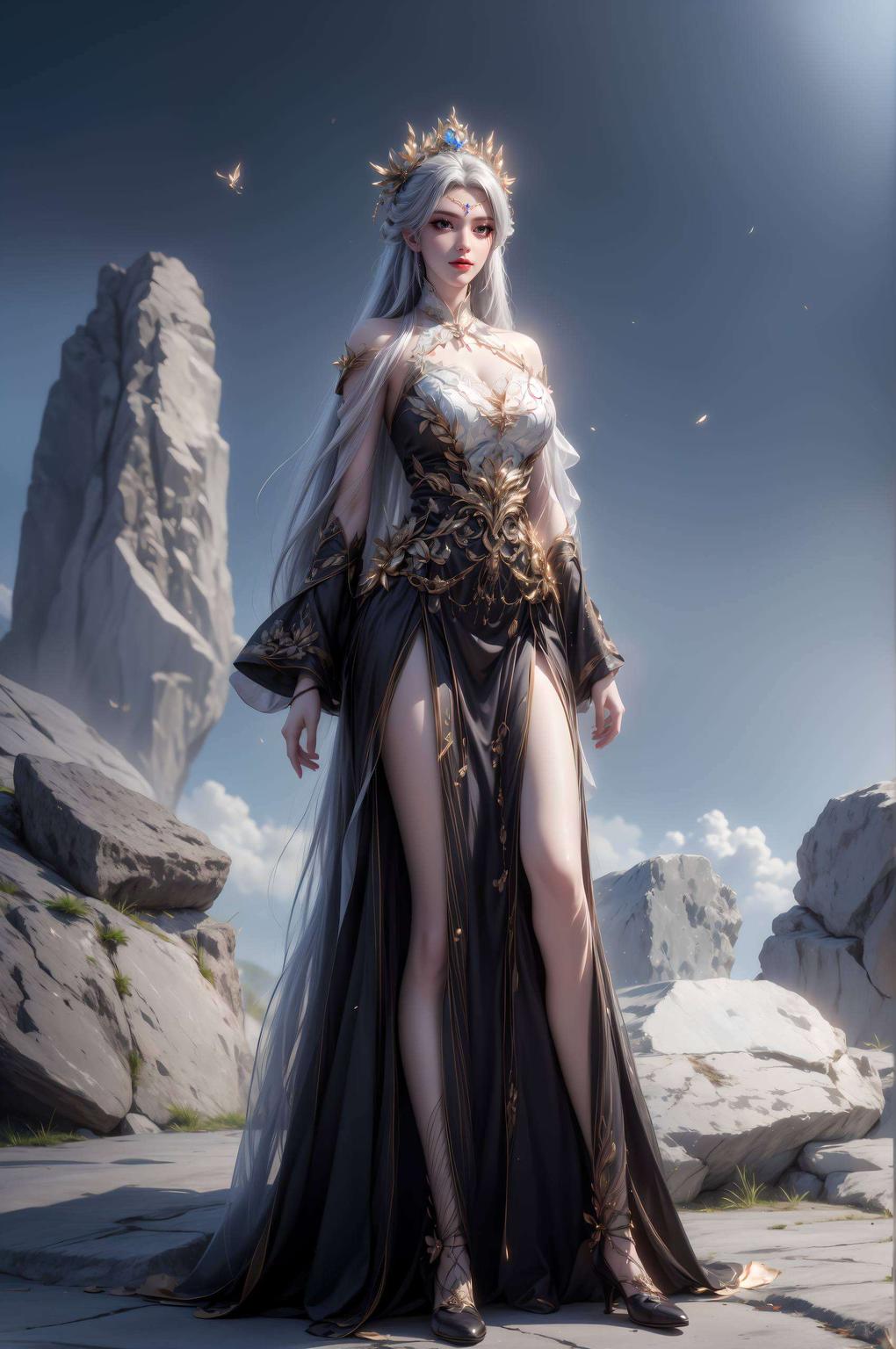 宁雨蝶翩翩起舞高清插画壁纸