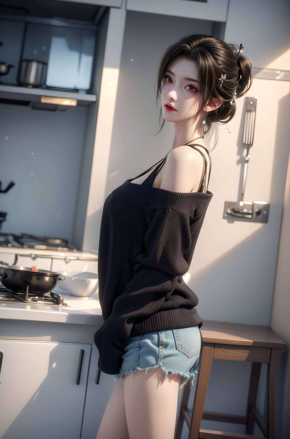 清新自然完美世界里的清漪与月婵