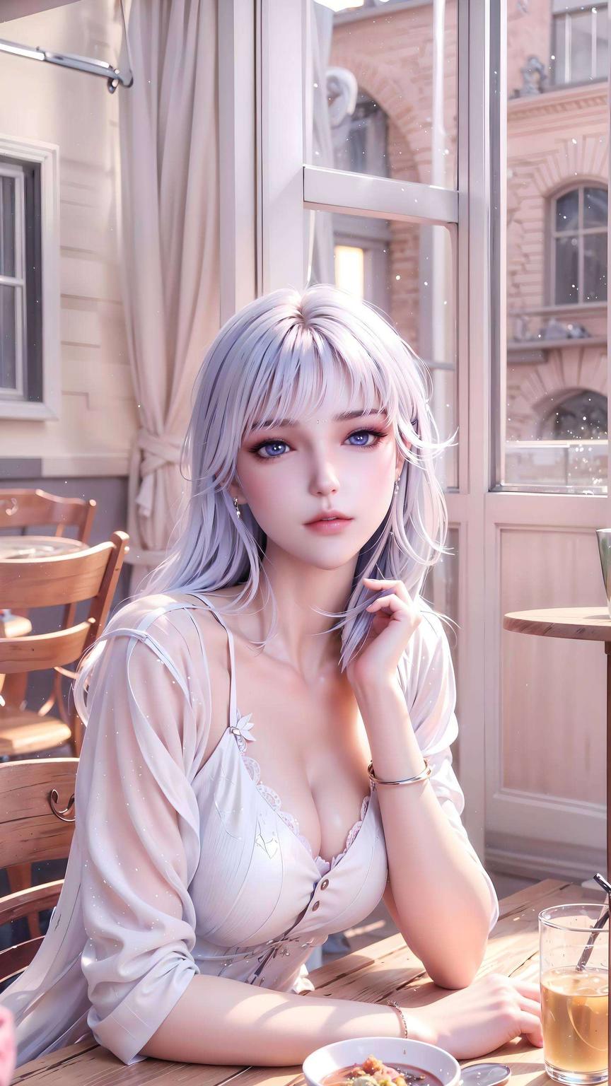 感受别样浪漫温柔眼神凝视