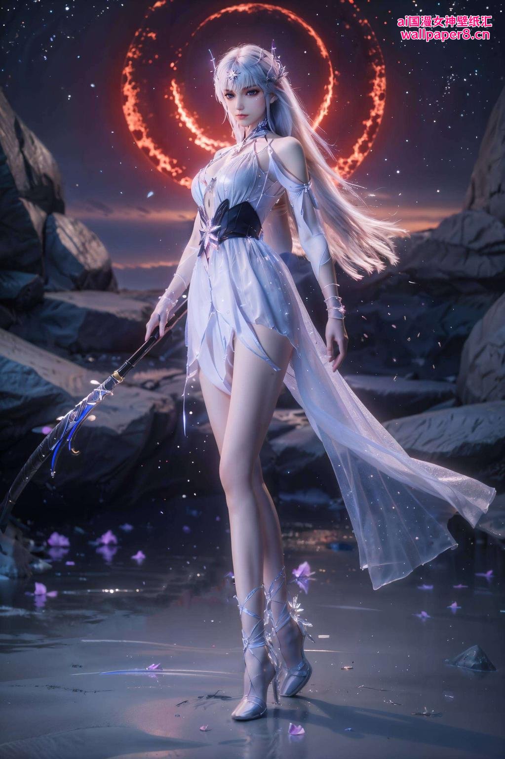 主角是我们超美的圣采儿壁纸同人图！梦幻般的色彩