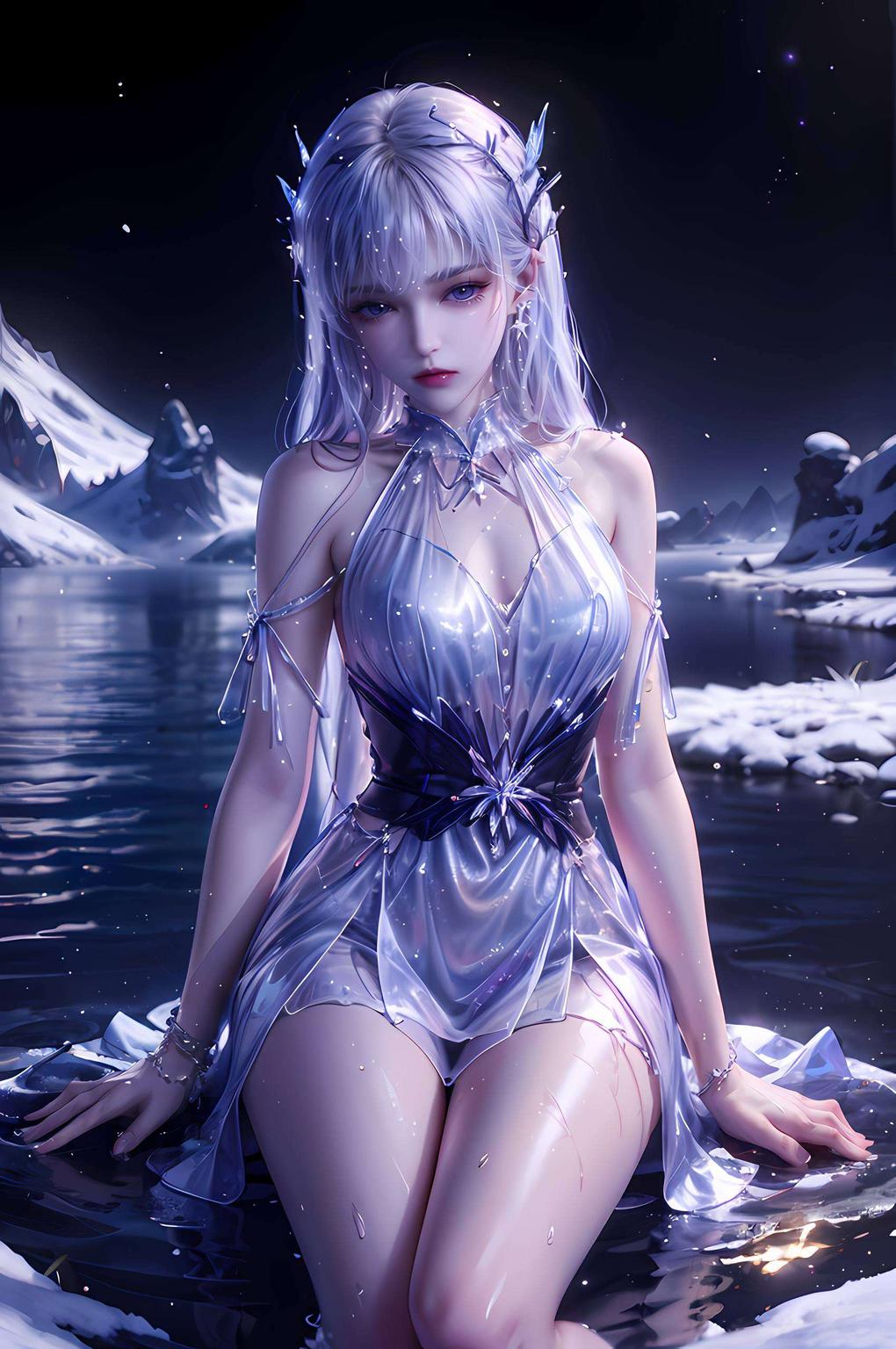 皓月与圣采儿宽屏壁纸里的浪漫邂逅