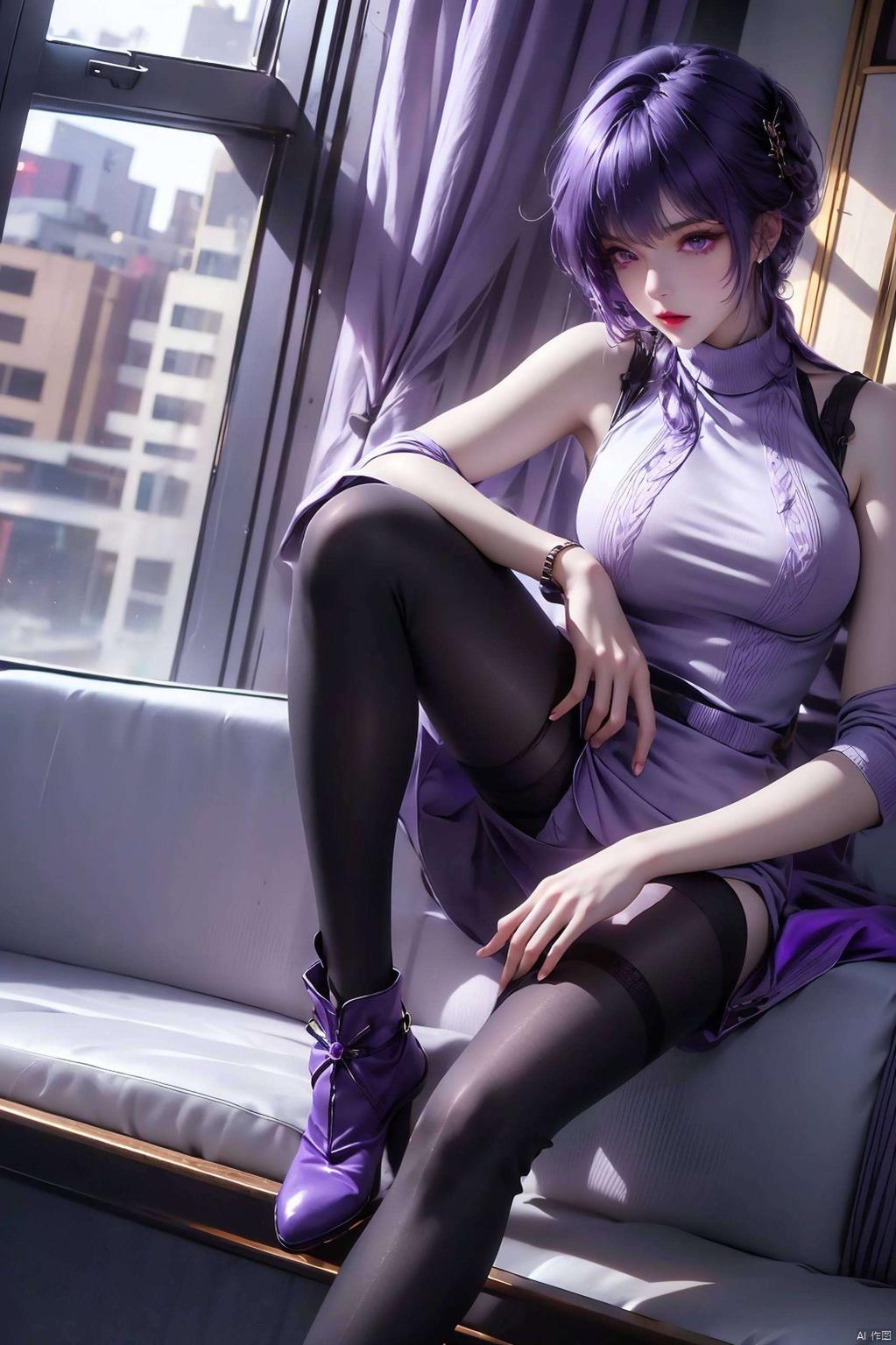 AI壁纸秀！高清平板壁纸白发圣采儿