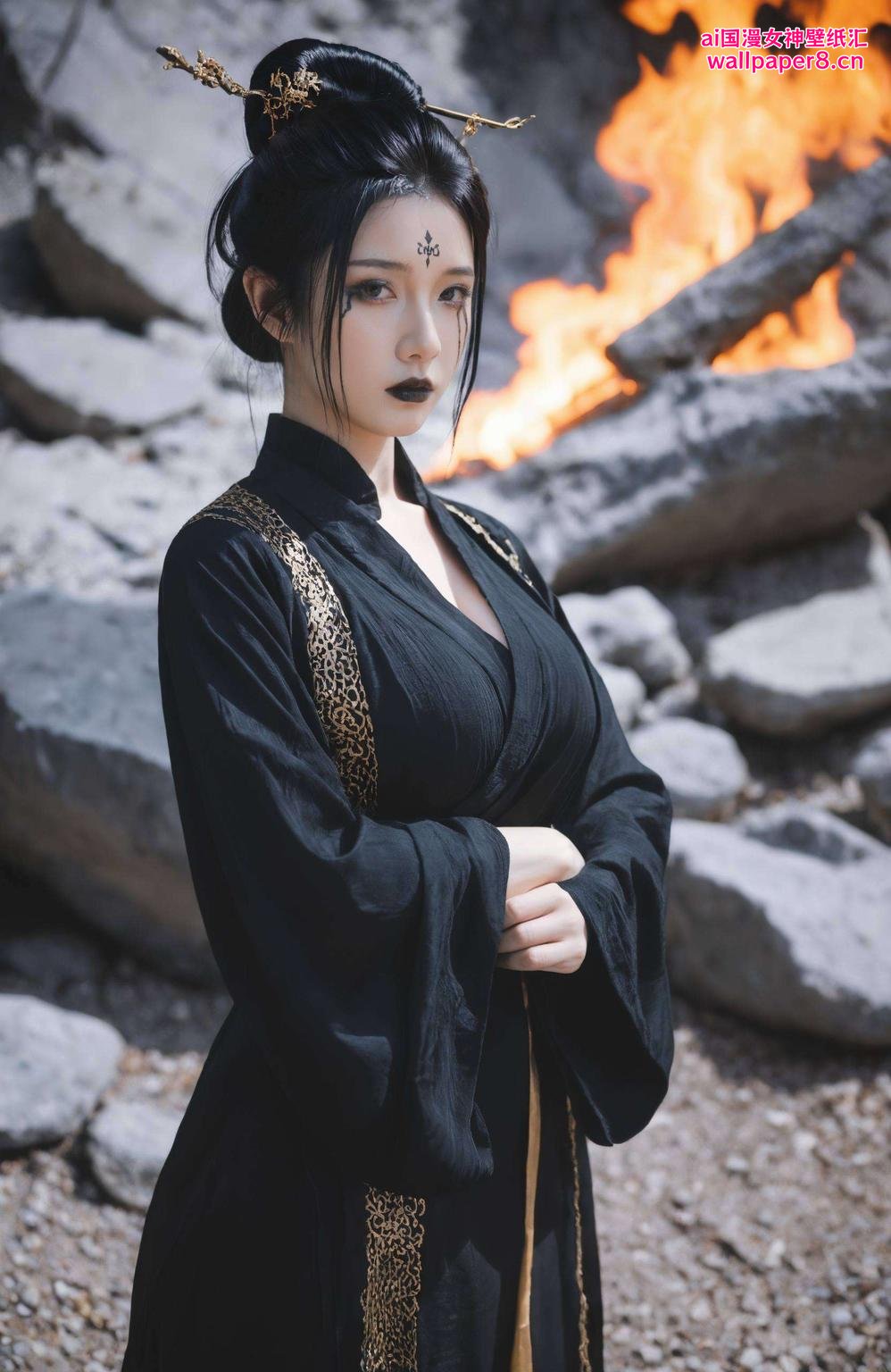 四妹来啦！这款《对眼睛好护眼壁纸PC艺术壁纸》不仅美得让人心动给你带来舒适视觉体验