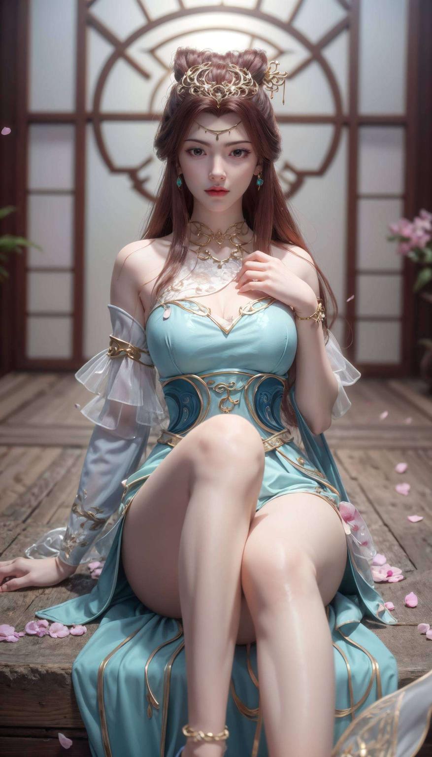 苏灵韵风采尽显！这唯美完美像素平板背景灵动如画