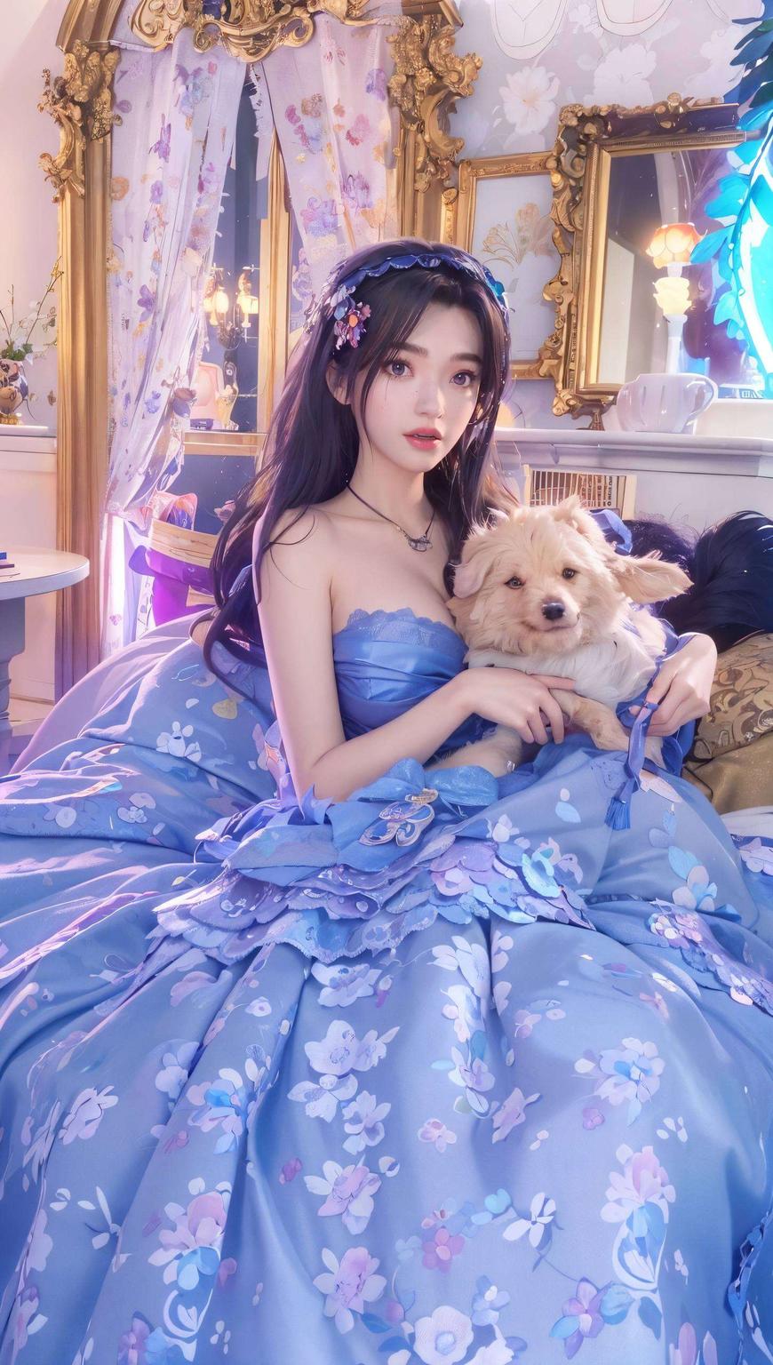 让你的iPad桌面瞬间变身艺术馆！快来看看这细腻的线条和淡雅的色彩旗袍的典雅与动漫的灵动完美融合