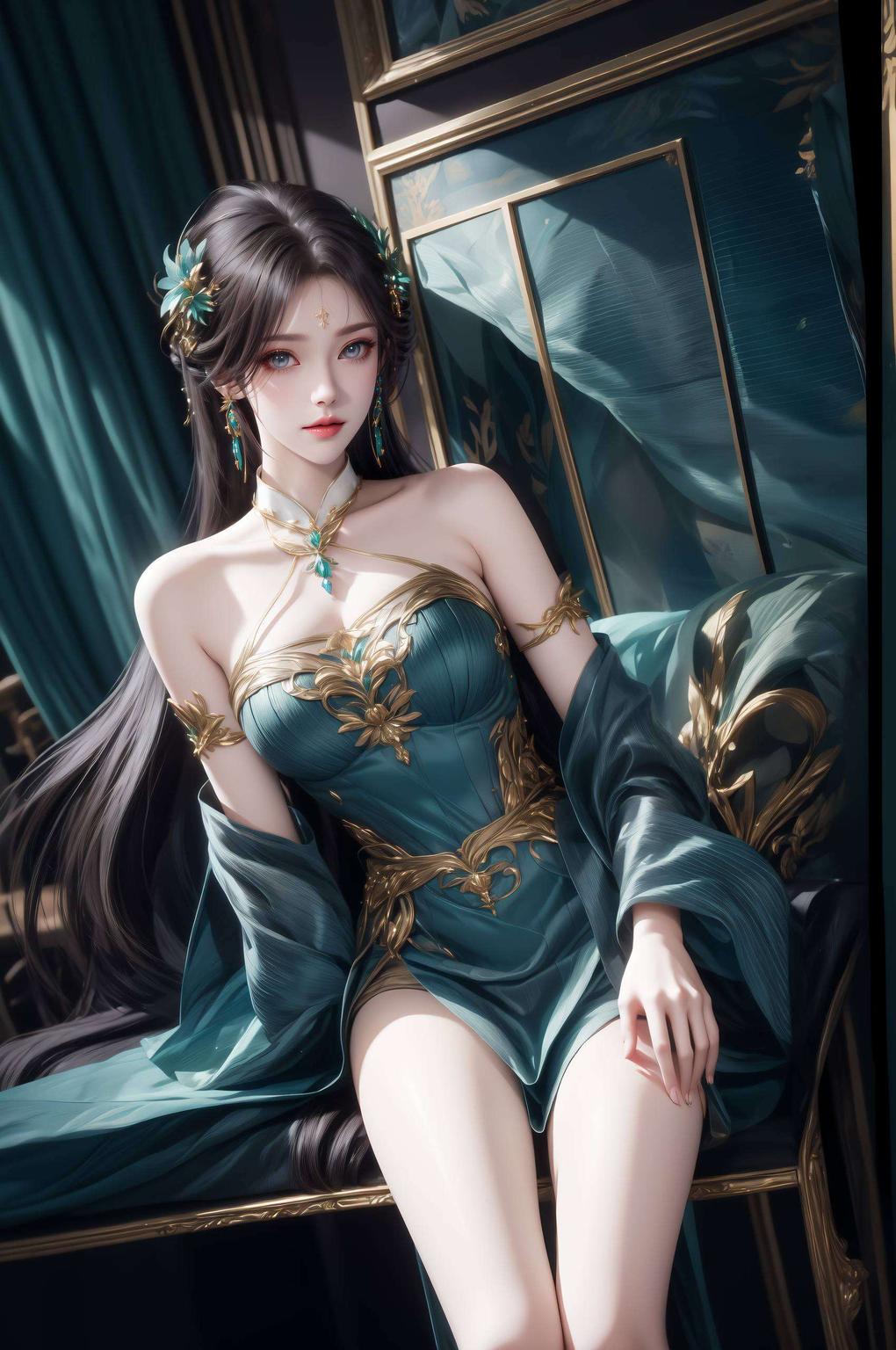 色彩搭配恰到好处主角是萧薰儿！这款电脑横屏壁纸AI设计