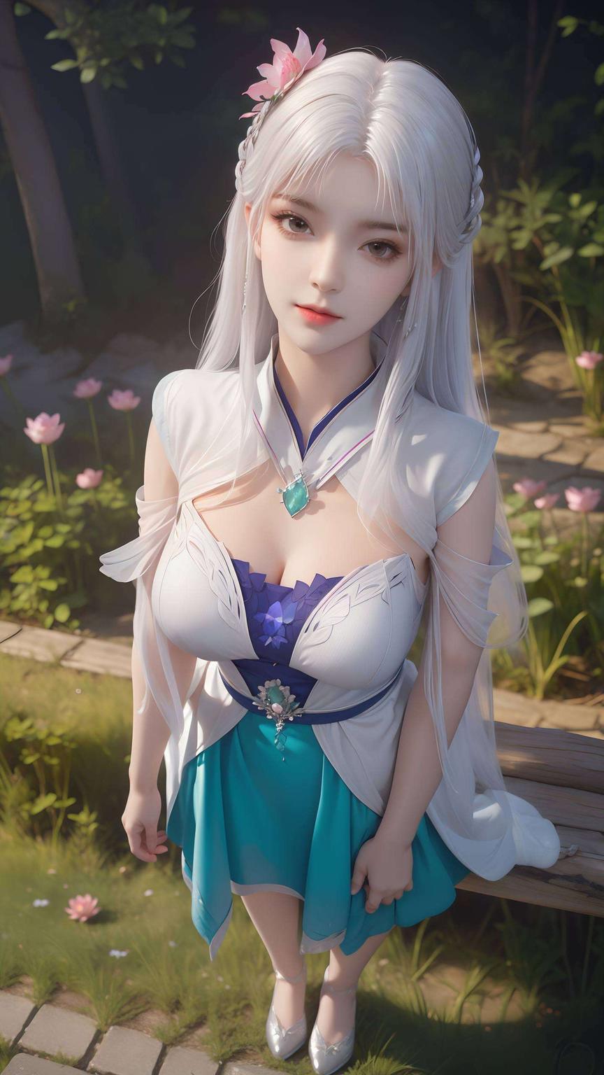 粉色花瓣环绕既养眼又吸睛