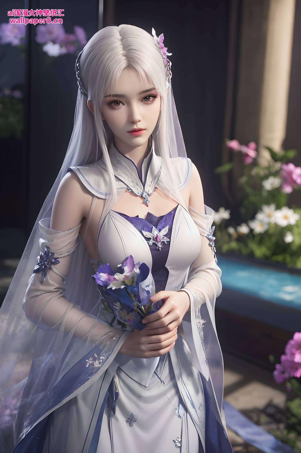 神秘中透着静谧小医仙黑色斗篷壁纸