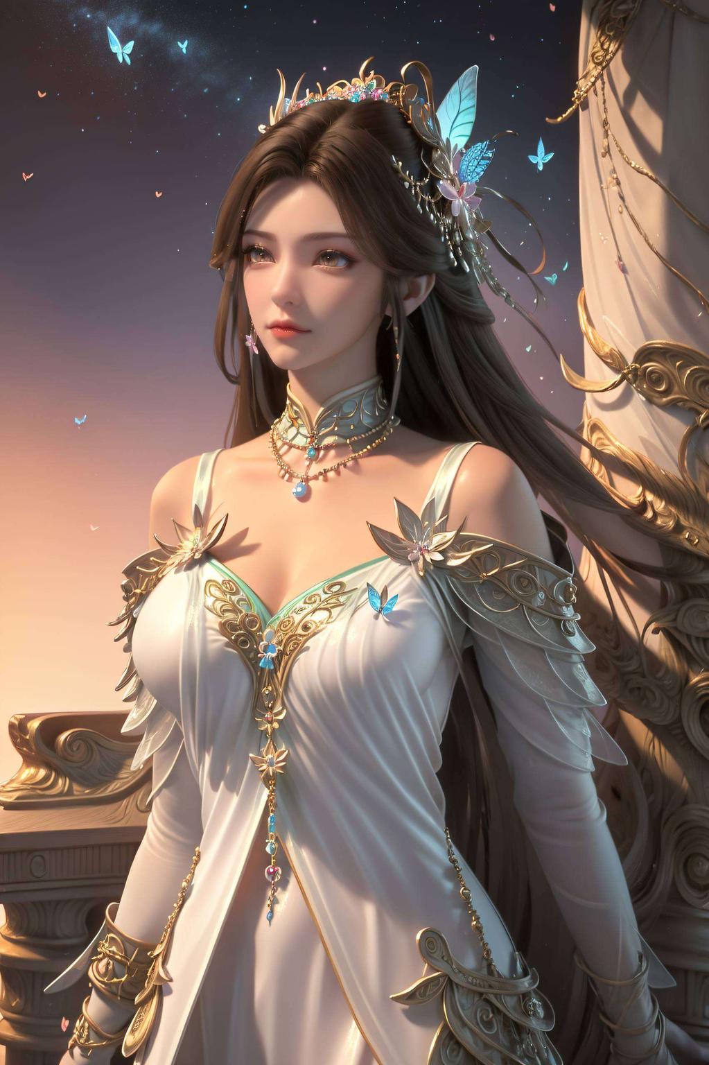 今天给大家带来一款超美的国漫女神溪幼琴的IPAD桌面壁纸！高清美图各位动漫迷们