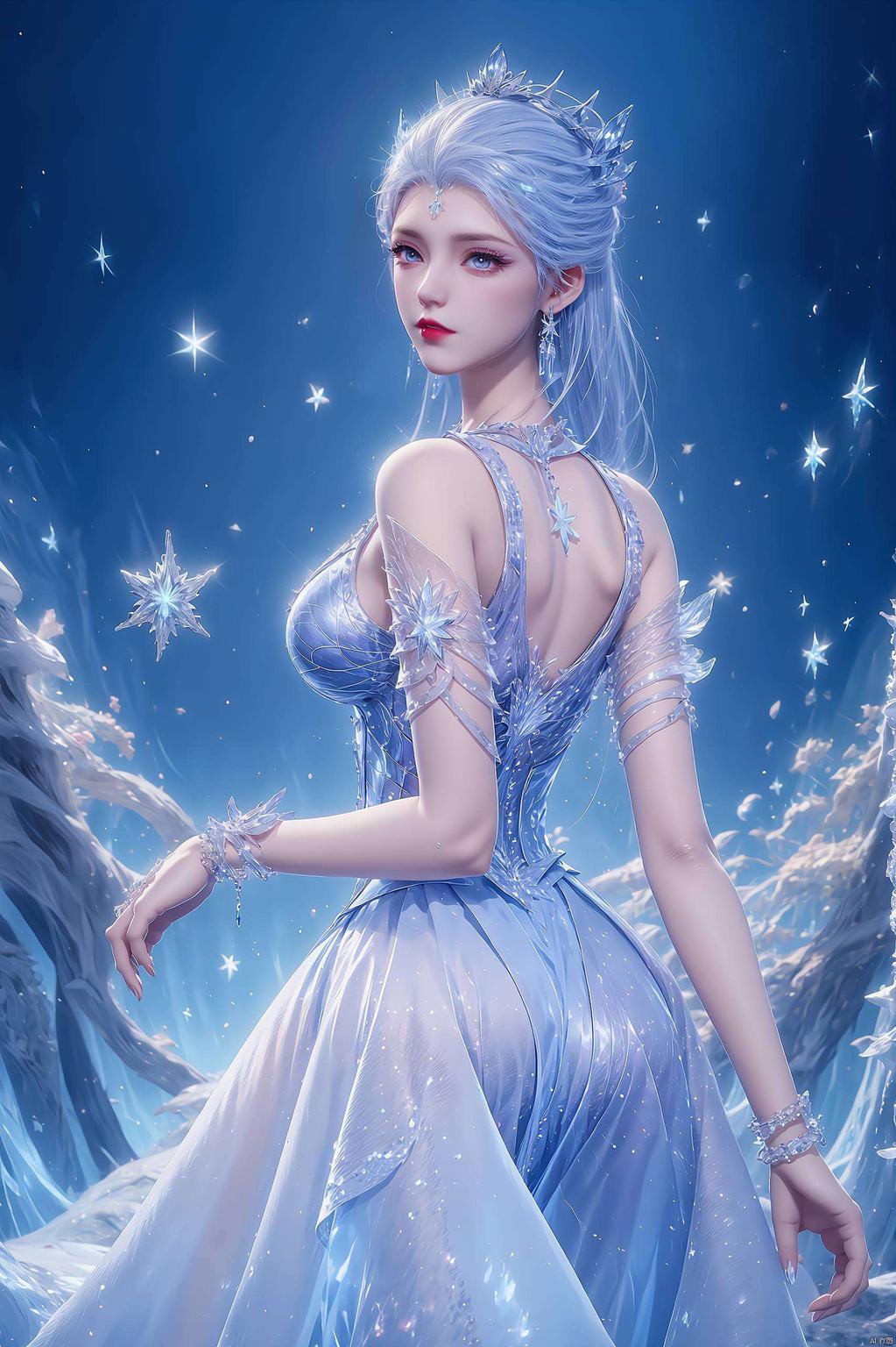 皑皑白雪中美得让人心醉神迷