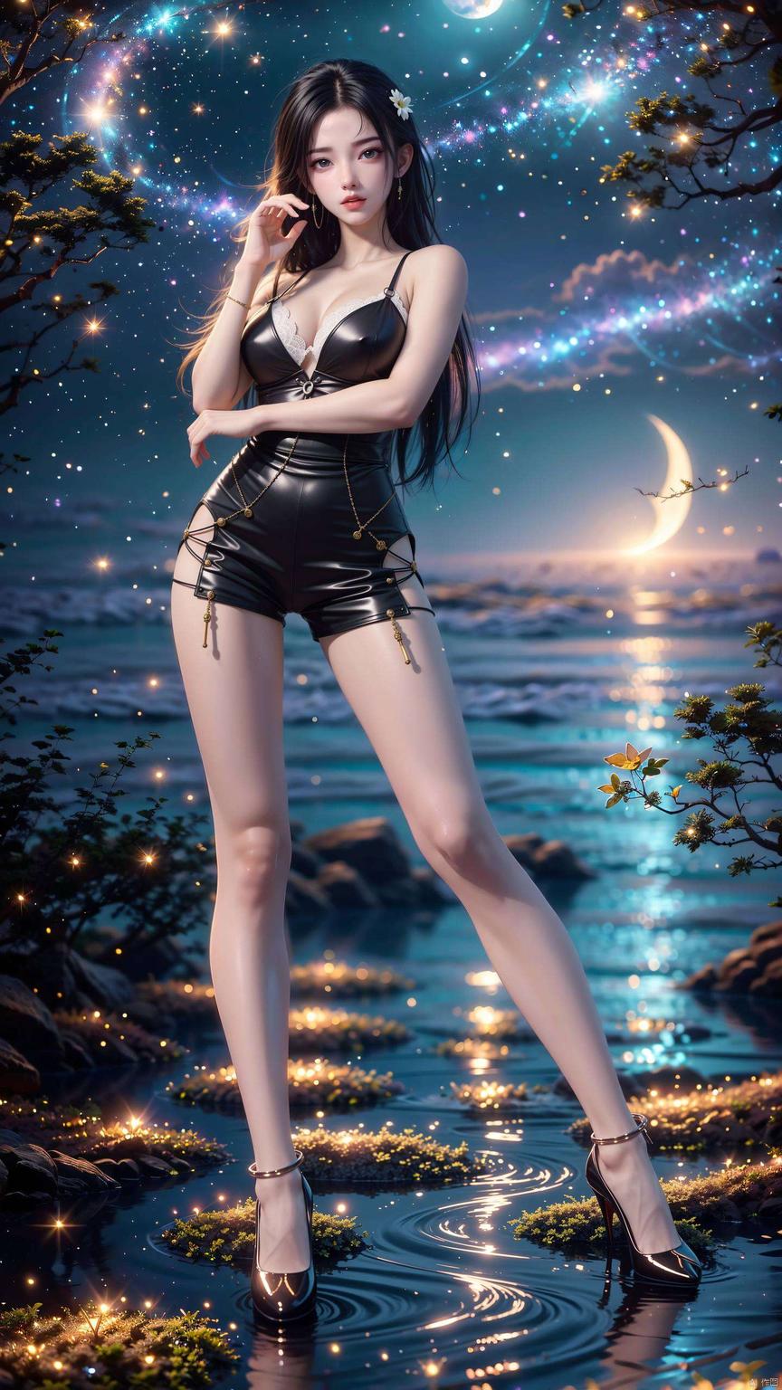 月婵轻舞简直是电脑桌面的一道亮丽风景线！看这皎洁的月光