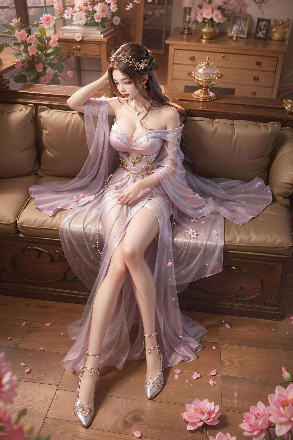 今天给大家带来一款超美的月婵动态壁纸清新脱俗