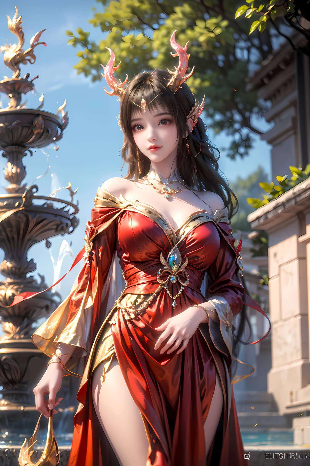 动漫迷们！这款【AI国漫女神云落免费壁纸】简直美爆了！高清细腻云落仙子飘逸灵动