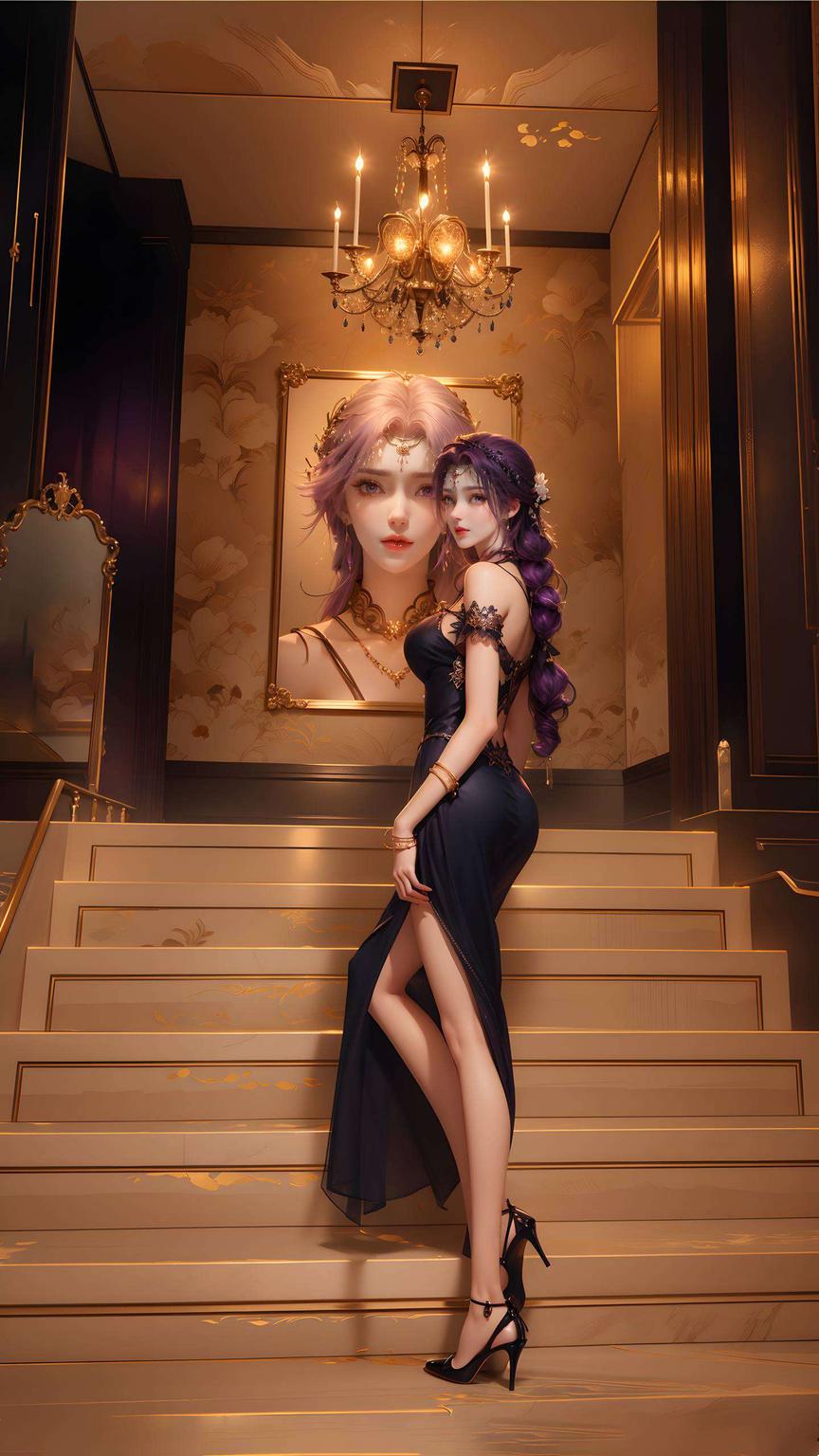 绿色清新高清云曦美景